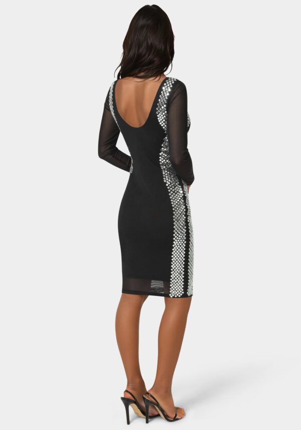 BodyCon Embellished Knee Length Dress
