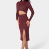 bebe2121_merlot_2_51d0d0cd-e9c6-48b5-868d-1771edc7ed9d Lurex Rib Cropped Kit Set